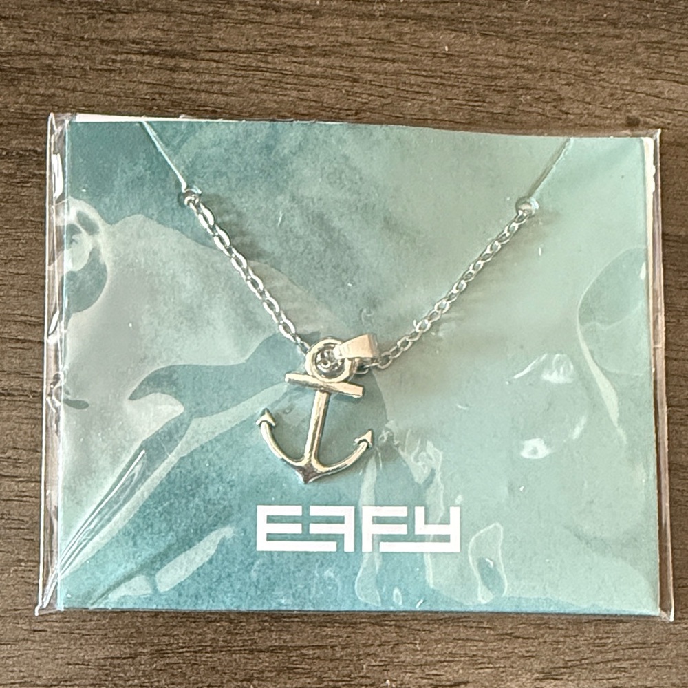 EFFY Silver Anchor Necklace